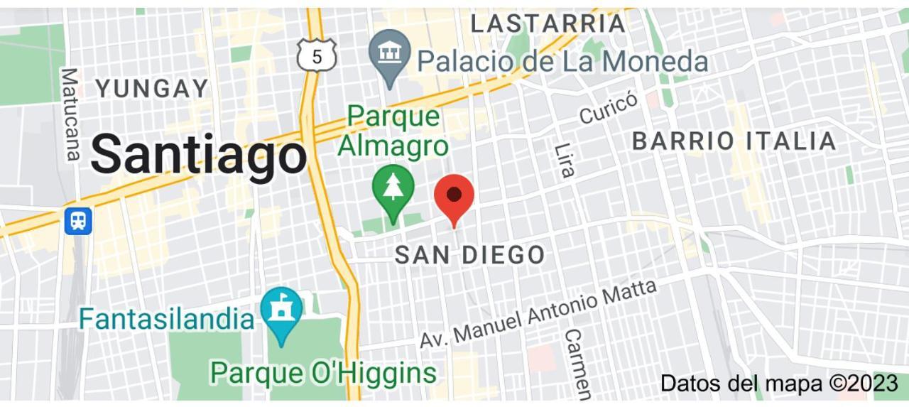Apartamento En Santiago Centro Cerca De Movistar Arena, Caupolican Luaran gambar