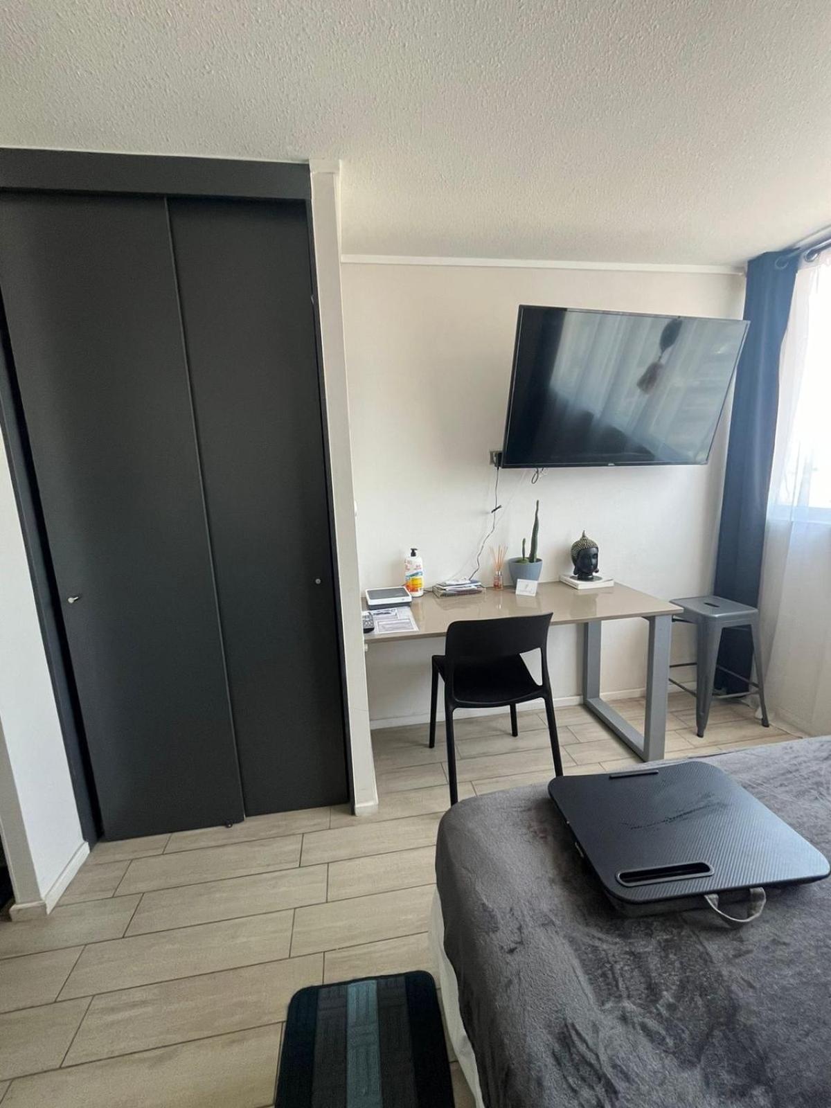 Apartamento En Santiago Centro Cerca De Movistar Arena, Caupolican Luaran gambar